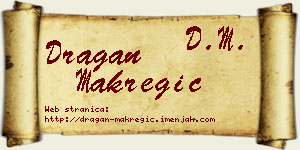 Dragan Makregić vizit kartica
